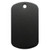 Black Blank - Aluminum Anodized Dog Tag Keychain