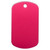 Pink Blank - Aluminum Anodized Dog Tag Keychain