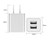 Black Blank - Dual USB Charger w/ETL Certification