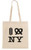 Organic Natural Canvas Convention Tote Bag with Shoulder Strap