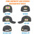 Polyester Structured 5 Panel Baseball Cap w/Plastic Snapback