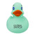 Translucent Mint Green Logo - Color Changing Rubber Duck
