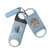 Sky Blue/Grey Logo - 3 Pieces Double Blades Cigar Cutter Set