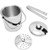 Group - 3 Liter Stainless Steel Ice Bucket with Lid Tongs and Strainer