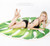 63 x 63 inch Monstera Deliciosa Leaves Custom Shape Soft Microfiber Beach Towels - One Side Printing