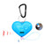 Carabiner Heart Safety Alarm Keychain w/LED Light
