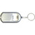 Silver/Black Blank - Ultra Thin Flashlight w/Metal Bottle Opener & Deluxe Swivel Split Key Ring