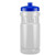 White/Blue Blank - 20 Oz. Shoreline Bottle w/ Low Profile Push Pull Lid