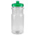 Clear/Translucent Green Blank - 20 Oz. Shoreline Bottle w/ Low Profile Push Pull Lid