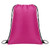 Fuchsia - Polyester Drawstring Sportpack