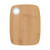 Brown/White - Small Bamboo Cutting Board w/Silicone Ring