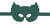 Dark Green - Mardi Gras Mask Hat