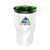 White/Green Logo - JORNIKOLOR 14 Oz. Stainless Steel Twisting Tumbler w/Lid