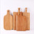 Wood Paddle Bread Cutting Board With Handle And Serving Tray