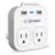 HyperGear Wall Adapter Power Strip Multi-Charger + Holder + Nightlight