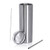XPAC by MAXAM® 20oz Tall Skinny Tumbler DBL Wall W/Lid Satin Stainless Steel Finish