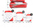 Red Blank - 4 Set Luggage Organizers