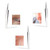 5 Pcs Stainless Steel Acne Extractor Tool Set with Metal Box