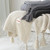Soft Cozy Knit Blanket with Tassel 59 x 78"