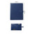 Blue - Debossed Leather Resume Portfolio Folder-Ocean