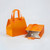 Orange Blank - Thermal Lunch Cooler Tote Bag