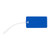 Blue/Clear Blank Front View - Explorer Luggage Tag
