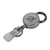 Black - RetractX Carabiner Badge Reel