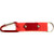 Red Blank - 5 Cm Carabiner with Strap and Metal Plate