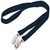 Navy Blue - 3/4" Polyester Double Ended Lanyard (20 Mil)