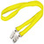 Yellow - 3/4" Polyester Double Ended Lanyard (20 Mil)
