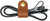 Full-Grain Leather Cord Organizer- Made in USA- tech snap