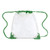 Forest Green - Clear Drawstring Backpack