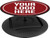 Black Logo - Nuckees™ Phone Grip & Stand w/Snug-Hug Technology