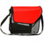 Red/Black/Gray - Slant Flap Laptop Bag w/Shoulder Strap (15"W x 15")