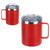 Red - Ceva 14 oz Copper-Coated Powder-Coated Insulated Mug