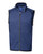 Tour Blue Heather - Cutter & Buck Mainsail Sweater-Knit Mens Full Zip Vest