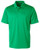 Kelly Green - Cutter & Buck Prospect Textured Stretch Mens Short Sleeve Polo