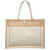 Cotton Stylish Shopping Pocket Jute Tote Bag W/ Gusset (17" x 13" x 5")