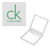 WHITE - Mini Reflect Square Rubberized Folding Compact Mirror