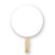 Round Shape Full Color Digital Single Sided Paper Hand Fan