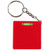 Red Blank - Square Tape Measure w/Level & Key Chain