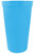 Light Blue - 22 Oz. Smooth Walled Plastic Stadium Cup with Automated Silkscreen Imprint