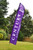 Purple Logo - Wing Flag 17.4' "Banner" Kit, Single Reverse Print