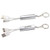 Silver Logo - Trey 3-in-1 Light-Up Charging Cable with Keychain