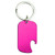 Hot Pink - Dog Tag Bottle Opener Keychain