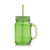 Green - Kathleen Mason Jars with Straw - 15 Oz.