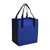 Blue - Non-Woven Grocery Tote Bag w/Front Pocket