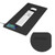 DeskShield Charge Contemporary Desk Mat with Built-in Wireless Charging (Black)