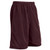 maroon - Polyester Tricot Short with Liner, 7 Inseam