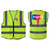 Imprint Locations - Class 2 High Visibility Safety Vest With 4 Pockets